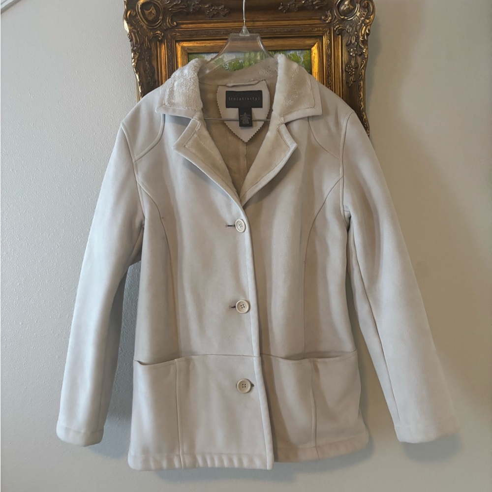 Relativity Cream Teddy Jacket